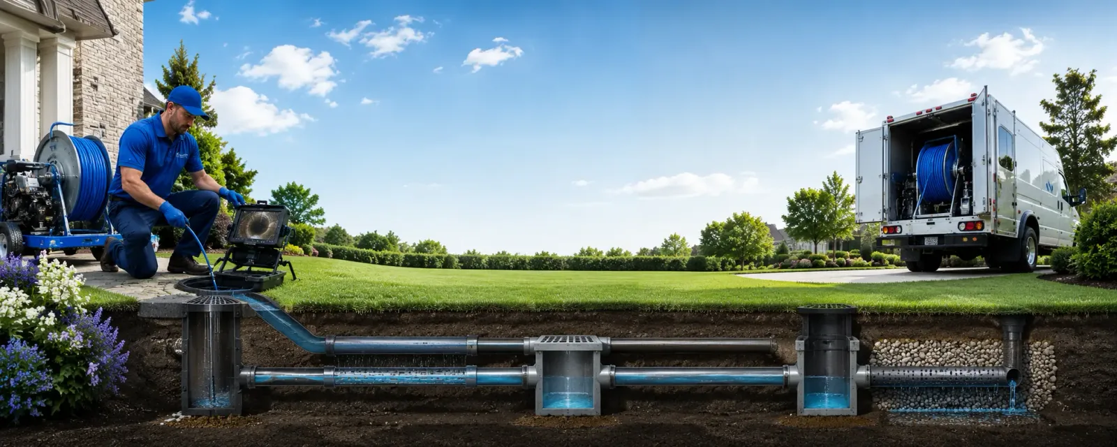 Outdoor drain cleaning information for Cooper, TX